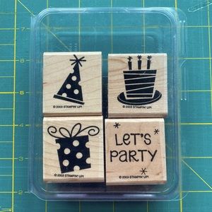 Stampin' Up Let's Party Rubber Stamps